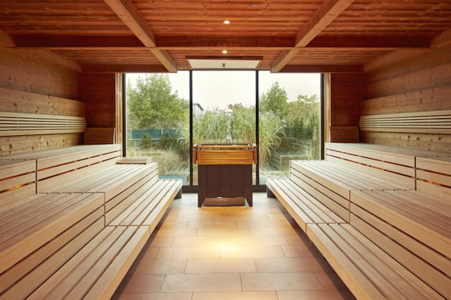 Leere Sauna