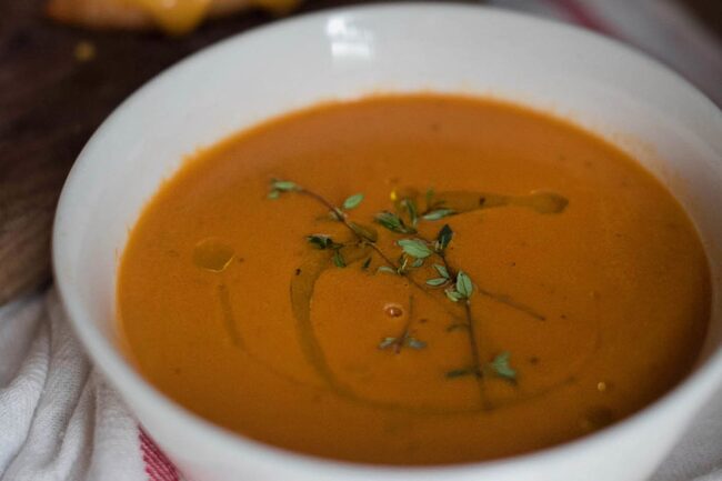 orange Cremesuppe