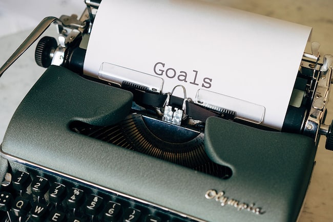 carpe diem Sprüche Schreibmaschine Goals Ziele