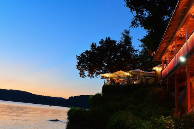 Abendstimmung Restaurant Maria Loretto in Klagenfurt am See