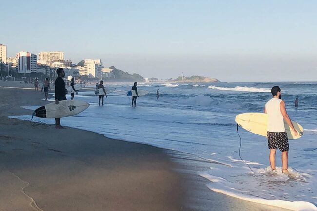 Surfer am Strand