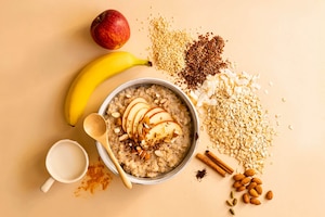 Porridge Rezept mit Apfel und Kurkuma