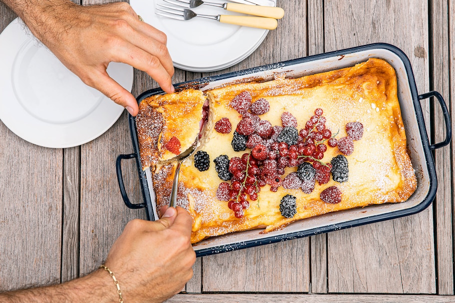 Nachspeise grillen: Topfenauflauf