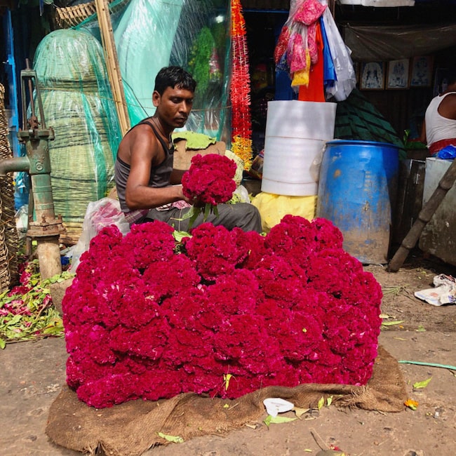 Flower Market in Kalkutta