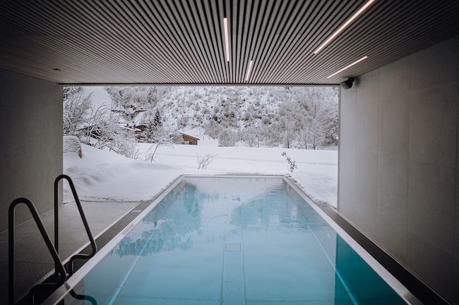 wellness, winter pool, landhaus jausern