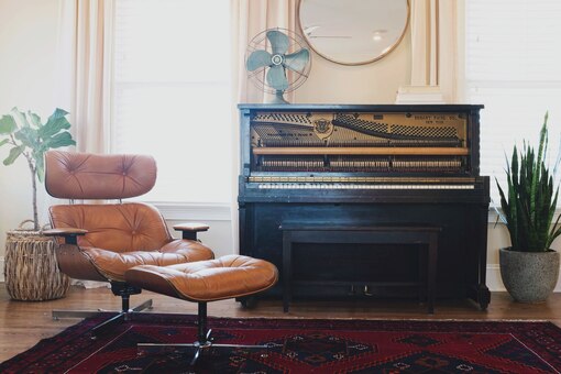 Klavier, Musik, Kunst, Relaxsessel, Wohnzimmer, Ventilator, carpe diem