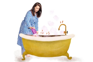 Heidi List, Badewanne, Illustration