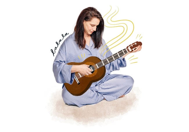 Heidi List, Illustration, Gitarre