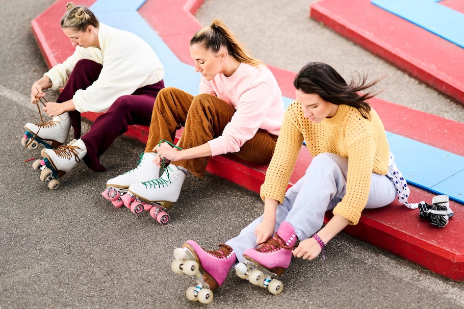 Rollerdance, Rollschuhe, drei Damen, Sport, Bewegung, carpe diem