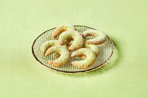 Kürbiskernkipferl, Matchakekse, Kekse, Plätzchen, Kipferl, Rezept, carpe diem