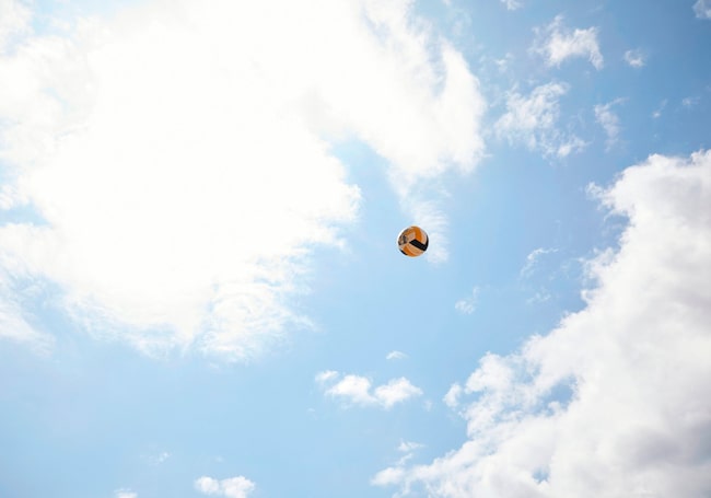 Himmel, Wolken, Volleyball, Bewegung, Sport, Urlaub