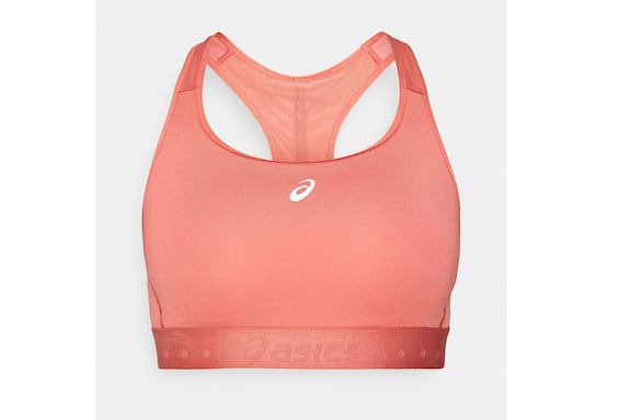 Asics Road Compression Bra in dark pink clay