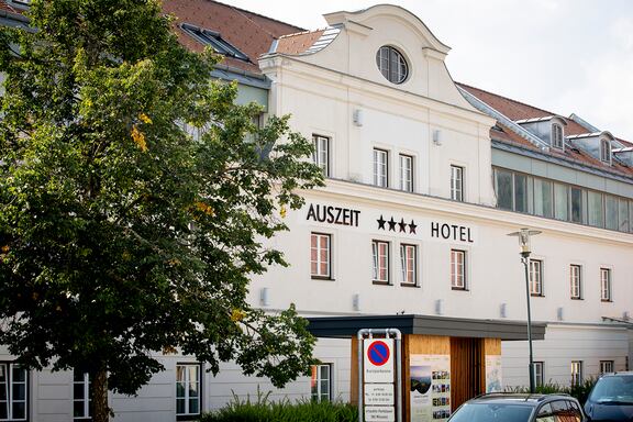 Das Auszeit Hotel von Außen.