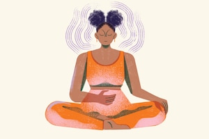 Atmung, Yoga, Illustration
