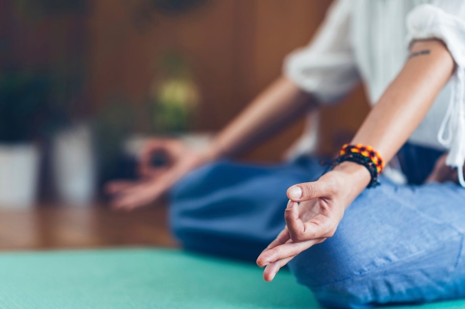 Lotussitz, Yoga, Hand, Meditation