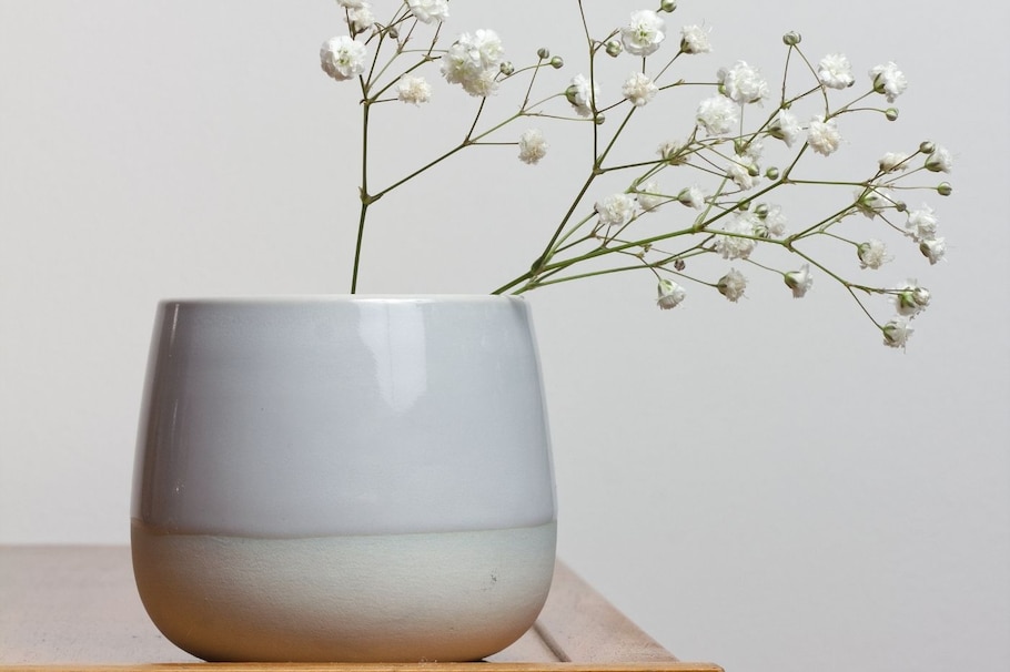Zweig, Vase, minimalistisch