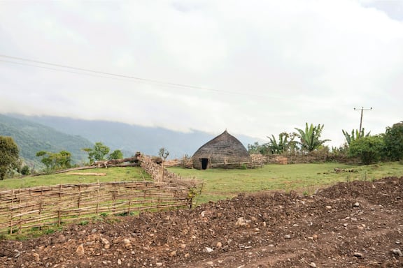 Hütte in Werka Town, Äthiopien, Waltrauds Reise