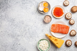 Vitamn D, Käse, Lachs, Eier