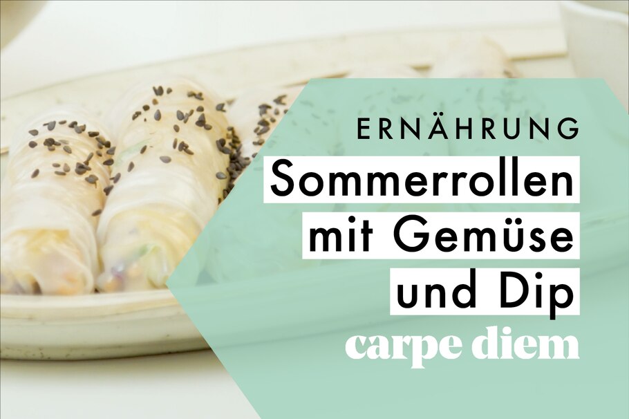 Sommerrollen mit Gemüse & Dip