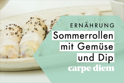 Sommerrollen mit Gemüse & Dip