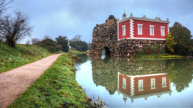 Felseninsel Stein und Villa Hamilton im Gartenreich Dessau-Wörlitz