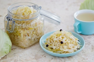 Sauerkraut, Glas, Kohl, Tasse