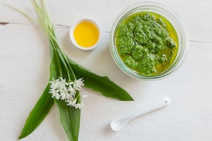 Bärlauchpesto, Rezept, Pesto ohne Parmesan