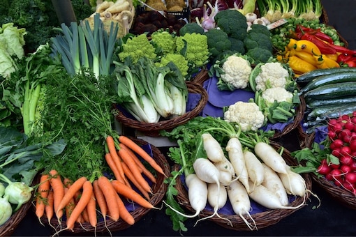 Karotten, Rettich, Karfiol, Gemüse, Marktstand