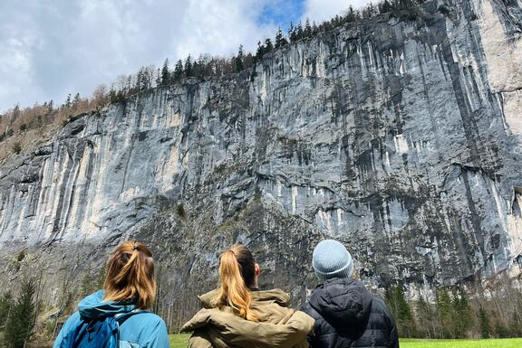 Blick auf die Gößler Wand