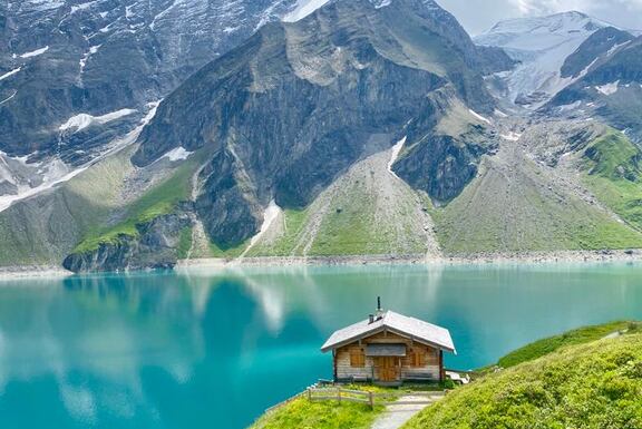 Wandern bei den wunderschönen Stauseen in Kaprun