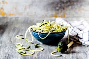 Zoodles, Zucchininudeln, Zucchini, Nudeln, Beilage, Keto, rezept, carpe diem