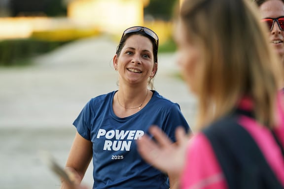 Eine Teilnehmerin des POWER RUN.