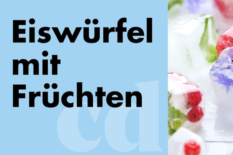 Eiswürfel mit Früchten DIY