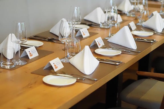 Tafel beim Abendessen